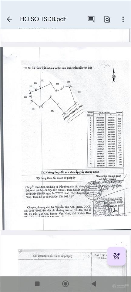Bán đất mặt tiền đường lý thường kiệt, tt. vạn giã, vạn ninh diện tích lớn 591,9m2