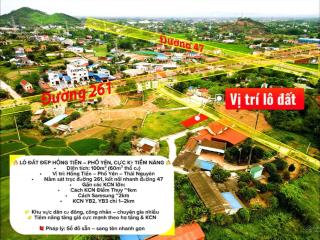 Hơn 1 tỷ lô đất 100m2 nằm giữa kcn yên bình và kcn điền thuỵ giáp ktx cty đbg đường ôto chánh