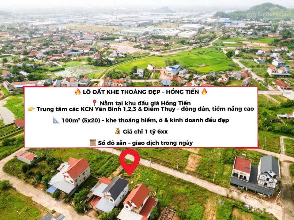 Lô đất khe thoáng giá chỉ hơn tỷ