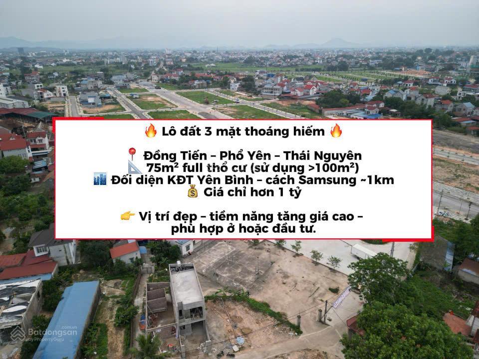 3 mặt thoáng dt 75m thực sd hơn 100m giá hơn 20tr/m