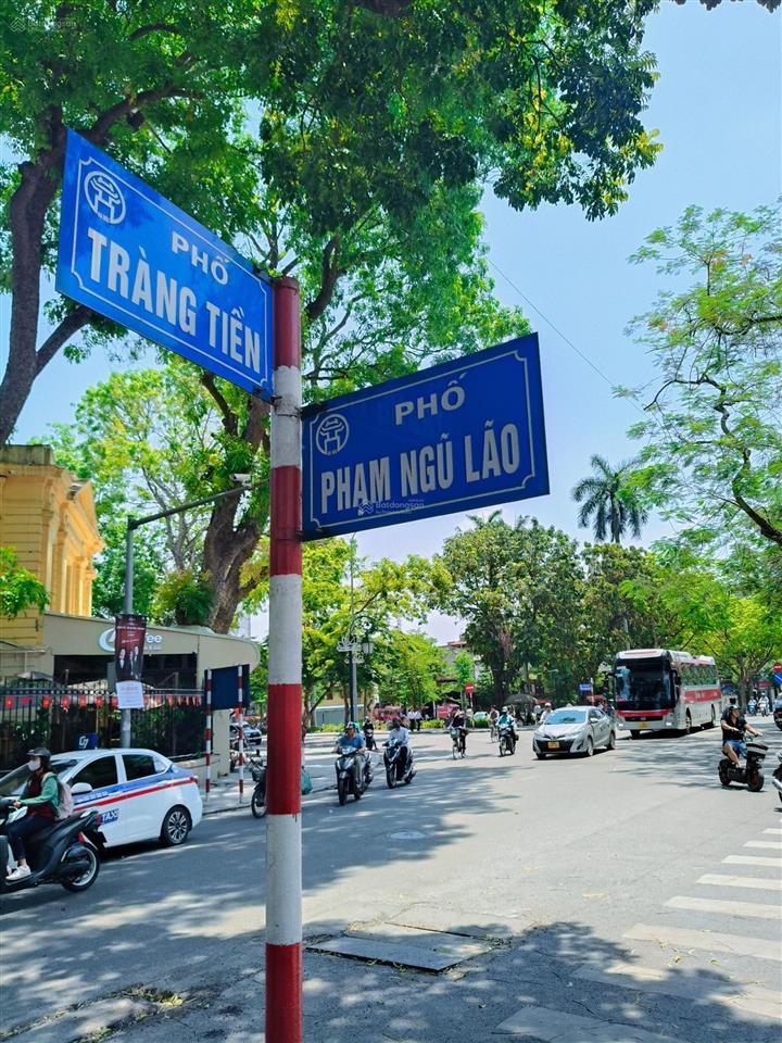 Mặt phố lão thành cách mạng  phạm ngũ lão tràng tiền, bán nhà lô góc 6 tầng thang máy chỉ 49tỷ