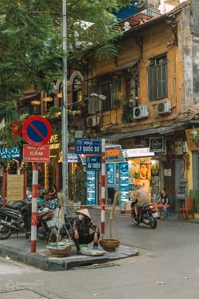 Sau phố 1 nhà lý quốc sư, hoàn kiếm  dt 98m²  ngang 4,5m  2 thoáng  nhỉnh 38 tỷ tl