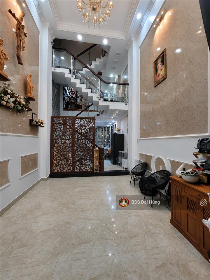 Nhà đẹp gò vấp, khu trí thức 5 tầng đồng bộ, 53m2, hxh 5m thẳng tắp, gần cc dream home  chỉ 7 tỷ x