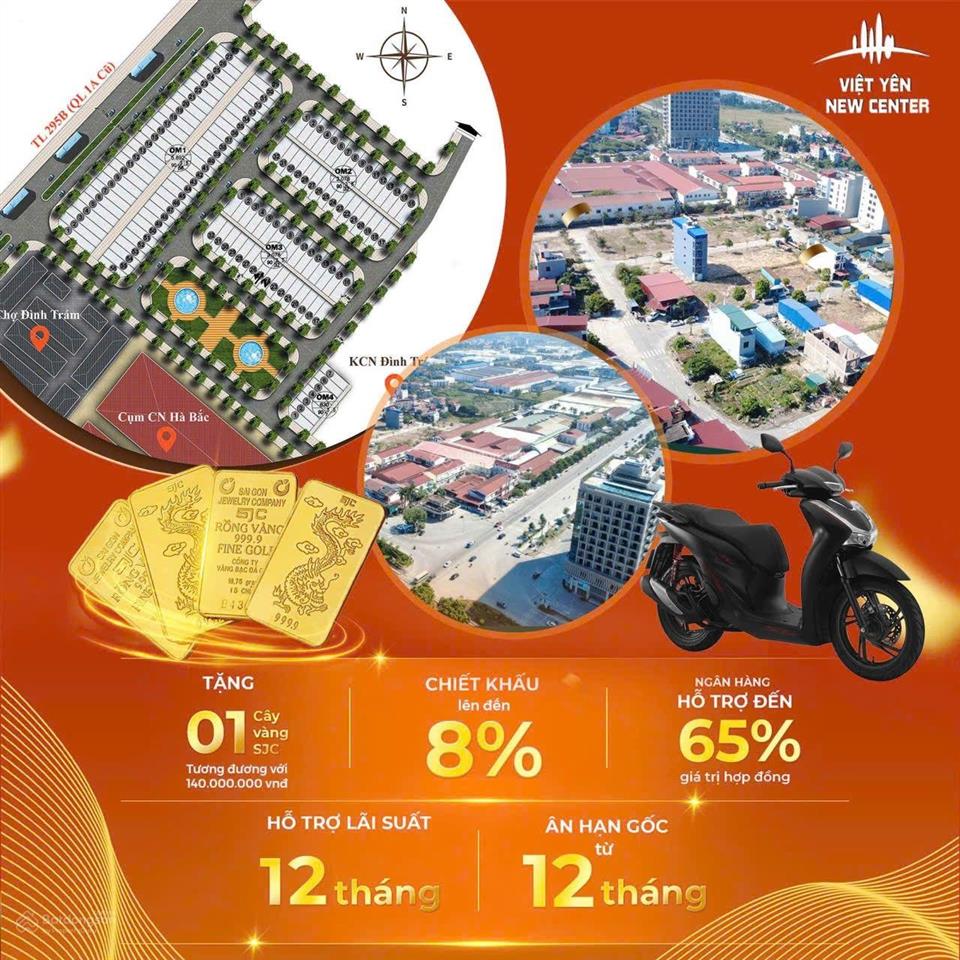 Chỉ hơn 3 tỷ bạn sở hữu 1 lô đất nền trung tâm việt yên