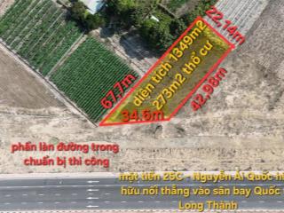 Cần bán lô đất mặt tiền 25c  nguyễn ái quốc xã vĩnh thanh giá tốt