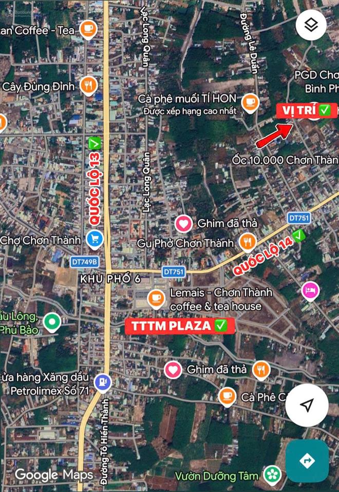 Bán đất tại chơn thành ijc, 340 triệu, 175m2, đẹp nhiều tiện ích