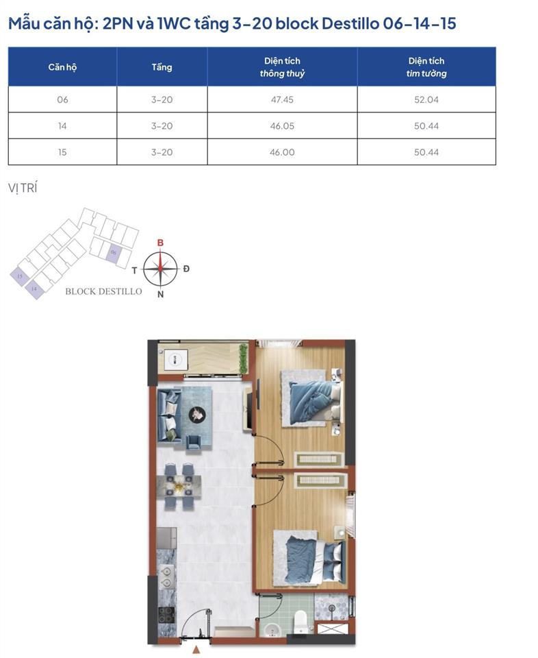 Căn hộ 2 phòng ngủ 50m2, ql1a, gần chợ bình chánh