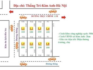 Bán đất tại thôn thắng trí, 2,8 tỷ, 100m2, giá tốt
