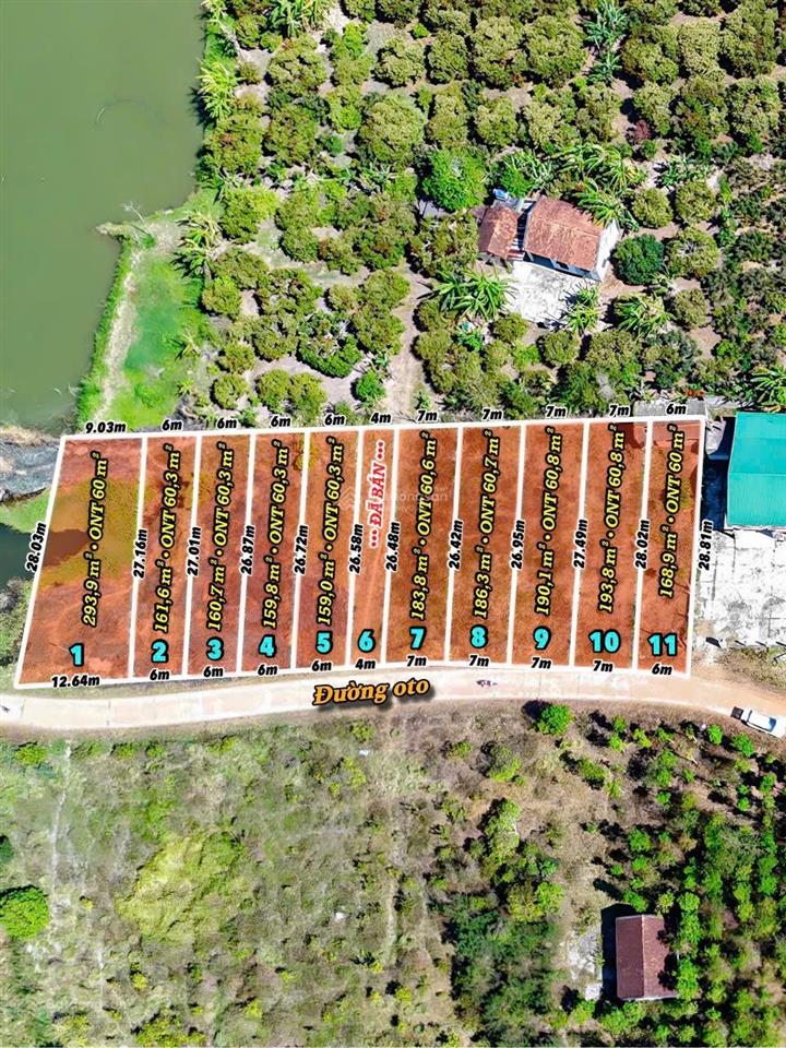 Bán đất tại xã ea kar, đắk lắk, giá tốt 179 triệu, 161m2, mặt tiền 6m, hướng tây nam