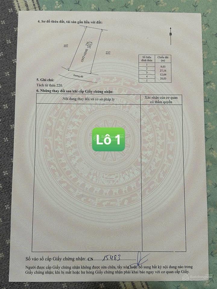 Bán đất tại xã ea kar, đắk lắk, giá tốt 179 triệu, 161m2, mặt tiền 6m, hướng tây nam