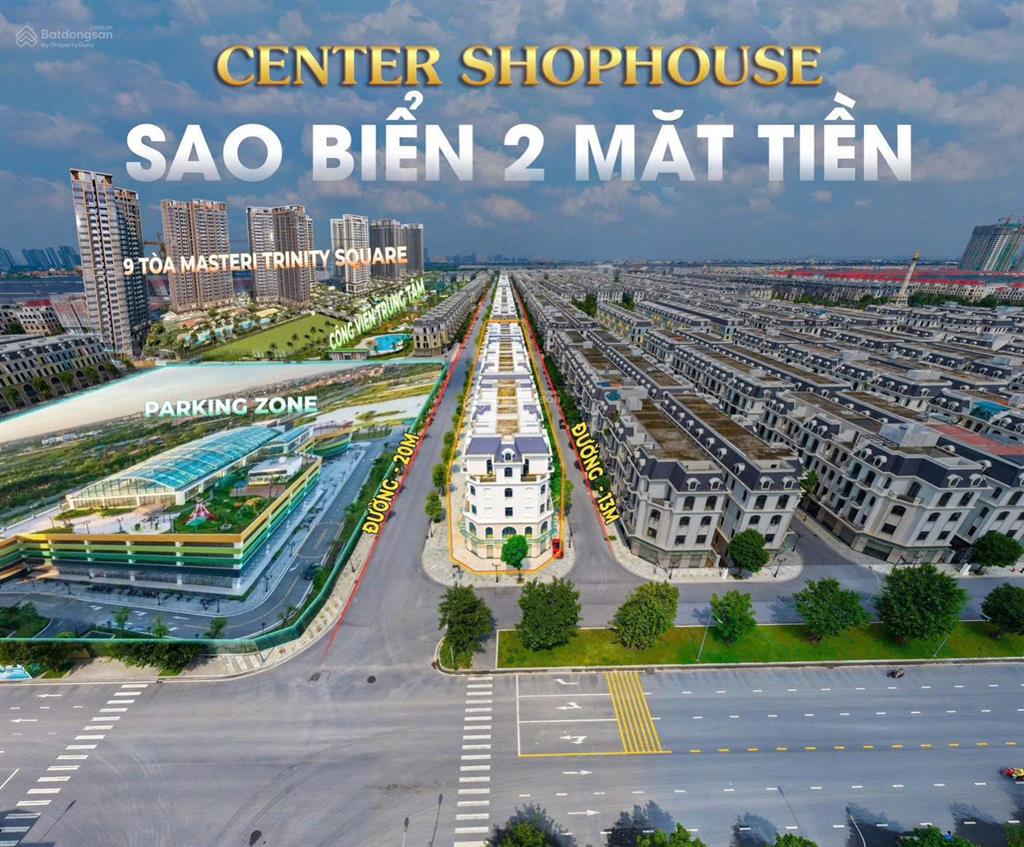 Bán gấp shophouse 2 mặt tiền phân khu sao biển  vinhomes ocean park 2  vị trí kinh doanh đắc địa
