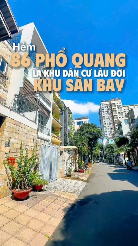 Bán Nhà Hẻm 86 Phổ Quang, Phường 2, Tân Bình: 5x19=95m2 - Giá chỉ 23 tỷ