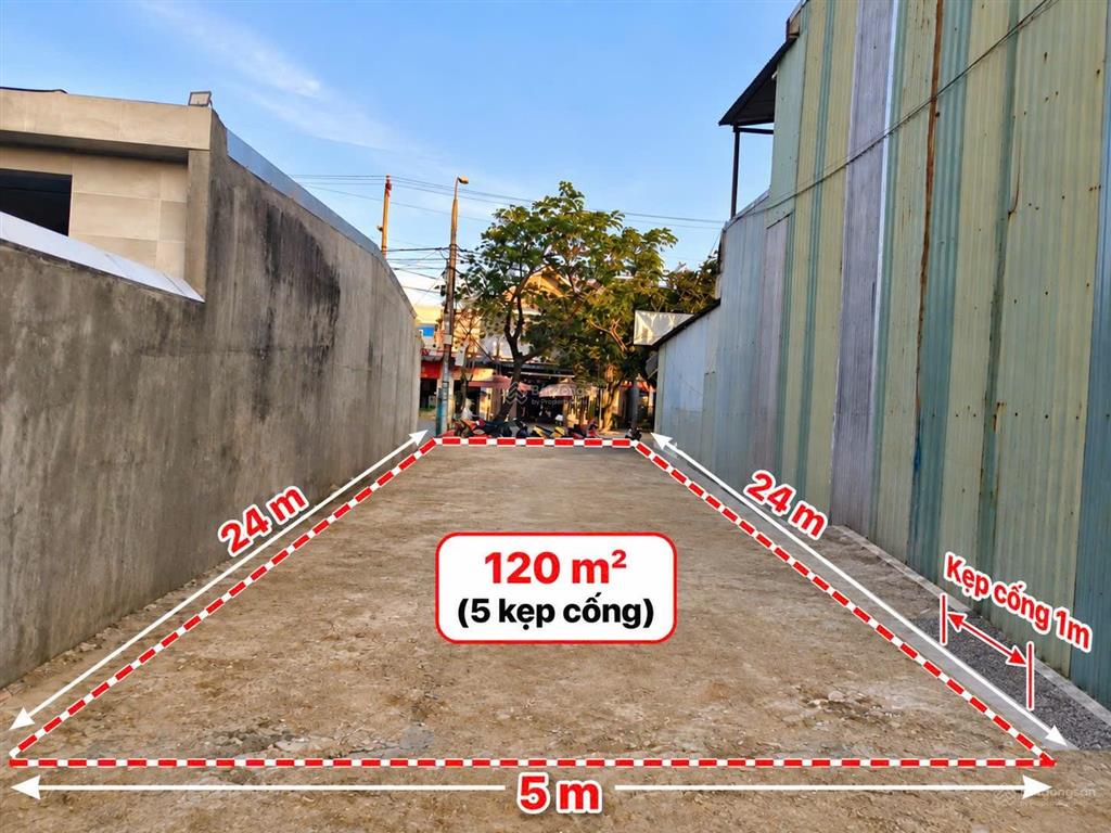 Mai đăng chơn đất 119.9m ngang 5m gần chợ xây chdv gần làng đại học mặt tiền 15m lề 5m