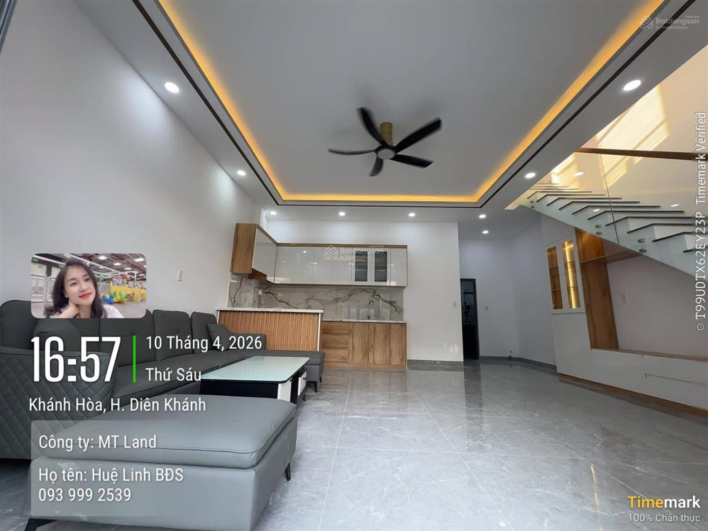 Chỉ hơn 1 tỷ bán nhà 2 tầng  diên khánh sổ hồng riêng ! dọn vào ở ngay