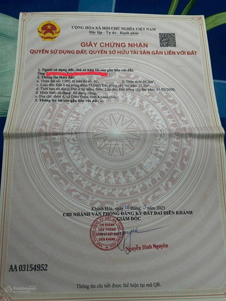 Chỉ hơn 1 tỷ bán nhà 2 tầng  diên khánh sổ hồng riêng ! dọn vào ở ngay