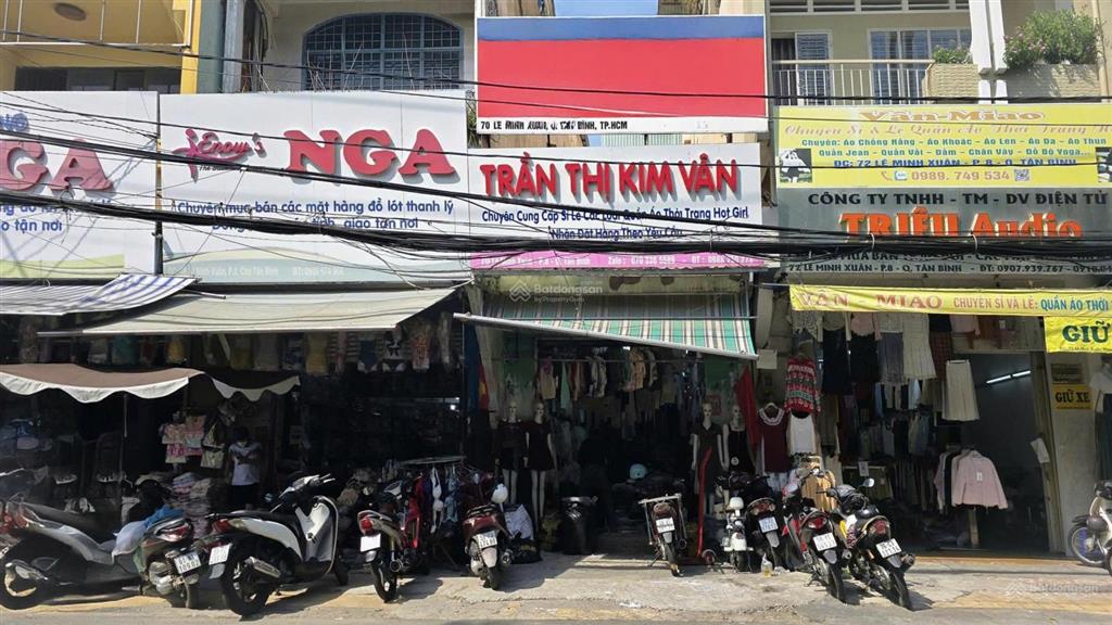 Cho thuê mặt bằng 70 lê minh xuân tại chợ tân bình dt 4x18.5m