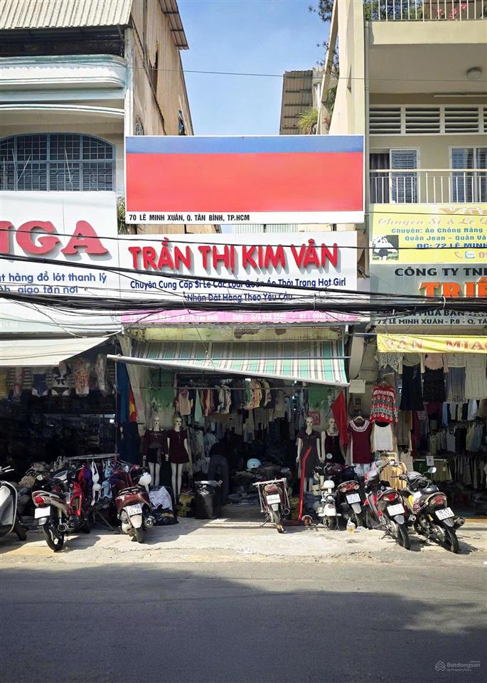Cho thuê mặt bằng 70 lê minh xuân tại chợ tân bình dt 4x18.5m