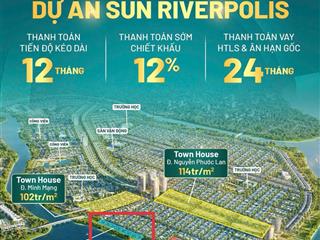 Đất nền hoà xuânvilla mặt sông, shophouse, townhouse nam hòa xuân cơ hội để nhà đầu tư dẫn són