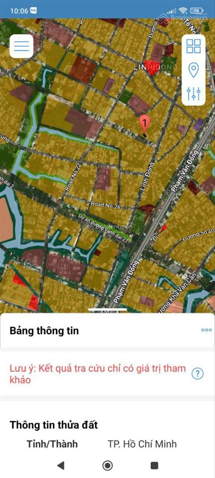Đất hxh p. linh đông dt 66,2m2, sổ vuông vức. hẻm ôtô 5m thông. cách phạm văn đồng 500m