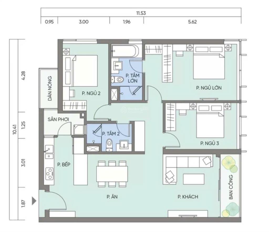 Bán nhanh căn 3pn 108m2 full nội thất, căn góc, tầng đẹp, vào ở luôn, view đối diện club house