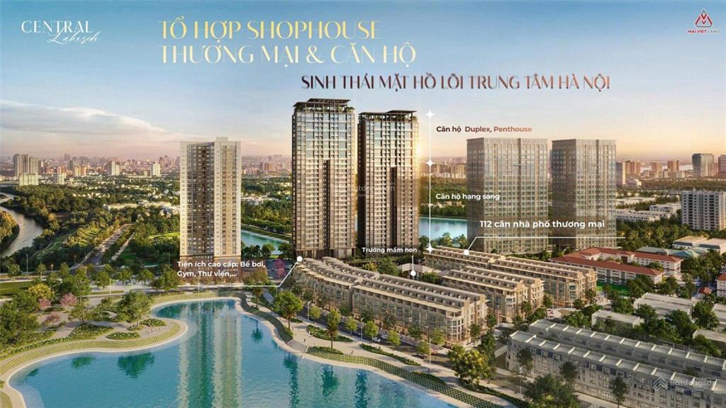 Chung cư central lakeside trung văn  sát thấp tầng  mặt đường tố hữu