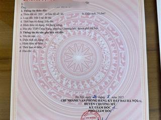 Chính chủ em cần bán 51m2 đất chúc sơn, cách 100m là chợ,svđ,tt hành chính huyện,..