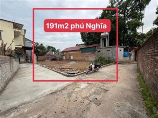BÁN THỬA ĐẤT FULL THỔ CƯ 191m² TẠI ĐÔNG PHƯƠNG YÊN GẦN QL6A ĐANG MỞ RỘNG