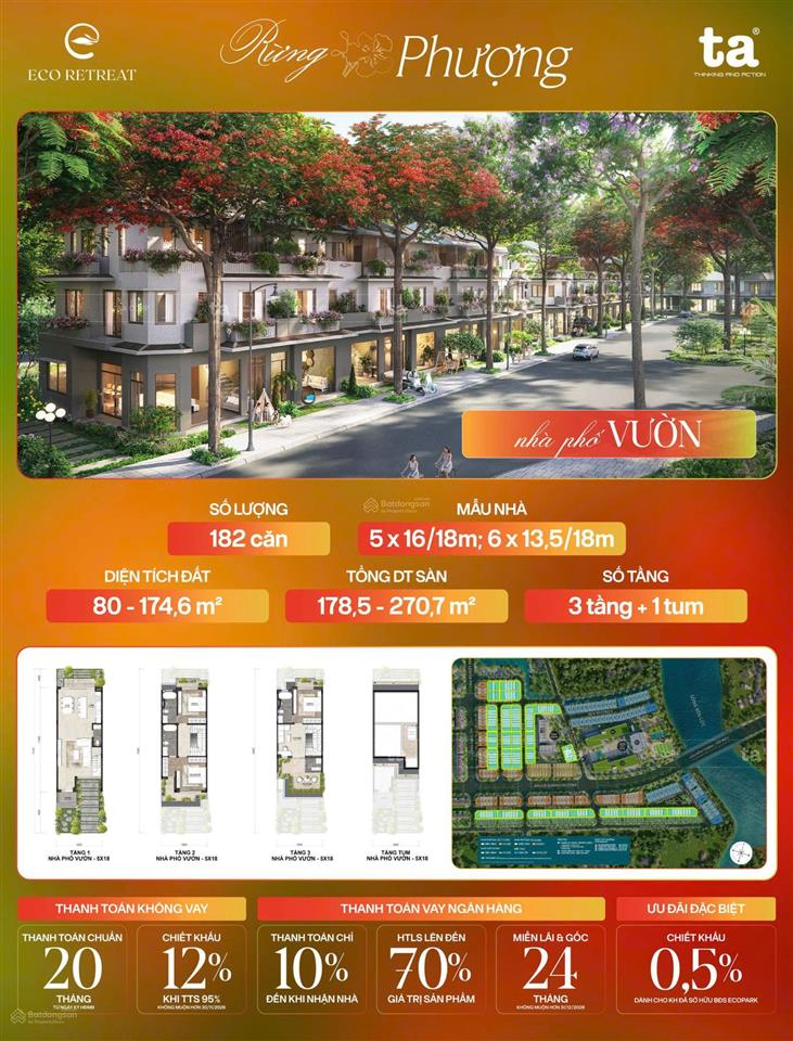 Chỉ 590 trd sở hữu ngay nhà phố 3 tầng ở mặt tiền đường, htls vay bank 0% đến 24m,tổng ck đến 12,5%