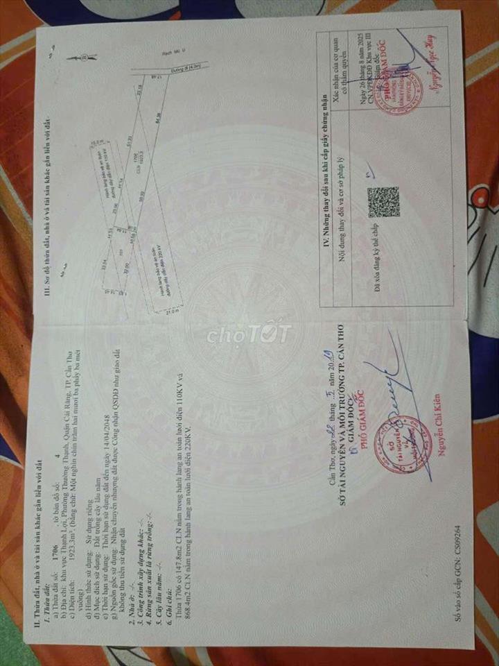 Bán đất nền có sẵn 2 căn nhà cấp 4