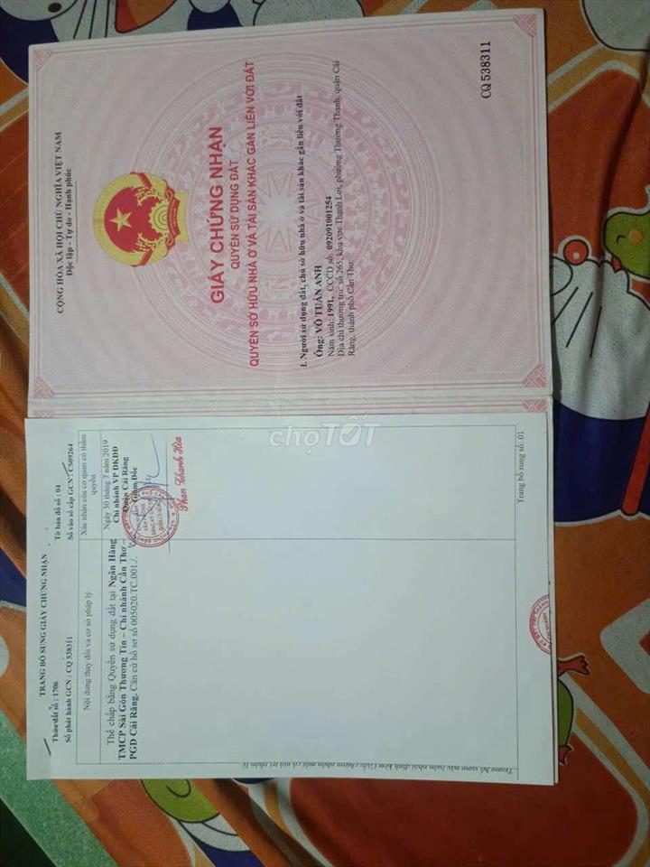 Bán đất nền có sẵn 2 căn nhà cấp 4