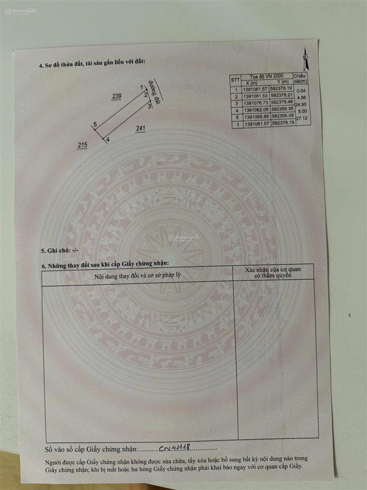 Lô full thổ cư tại ninh hòa chỉ 259 triệu.
diện tích 125m2 ngang 5m.
đường bê tông 56m.