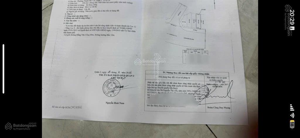 Bán đất tặng nhà mặt phố đồng văn cống, thạnh mỹ lợi q2 giá 24 tỷ bl