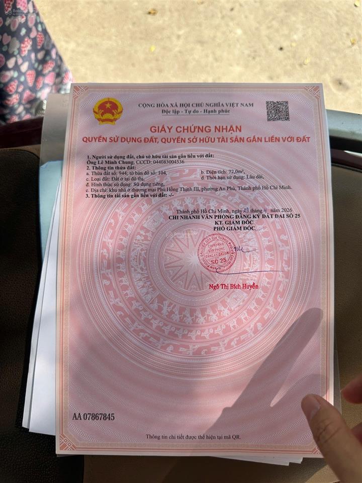 Em cần bán nhà hoàn công tại phú hồng thịnh 3