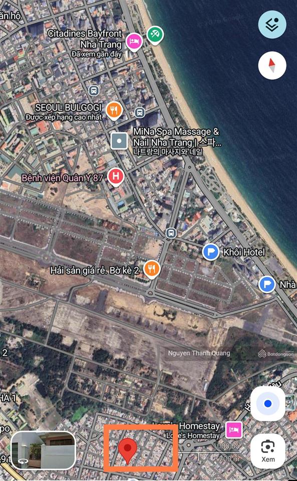 Nhà khu bàn cờ gần chợ gần biển nha trang 69m2 ngang 7m mới đẹp đường ô tô 7,7 tỷ