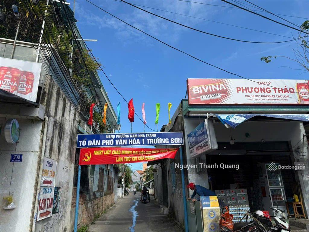 Homestay 171m2 ngang 7m  nhà vườn ngay cạnh biển tttp nha trang