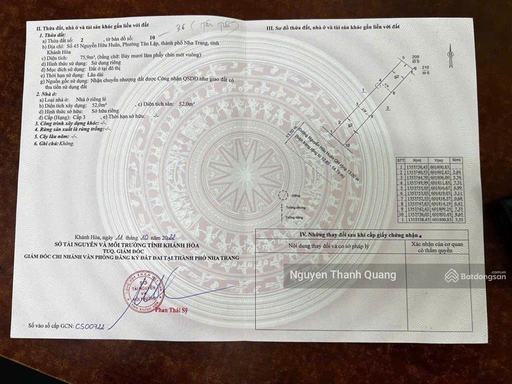 Nhà tttp nha trang dòng tiền 25tr mỗi tháng, 3 phòng ngủ 4wc 10,5 tỷ