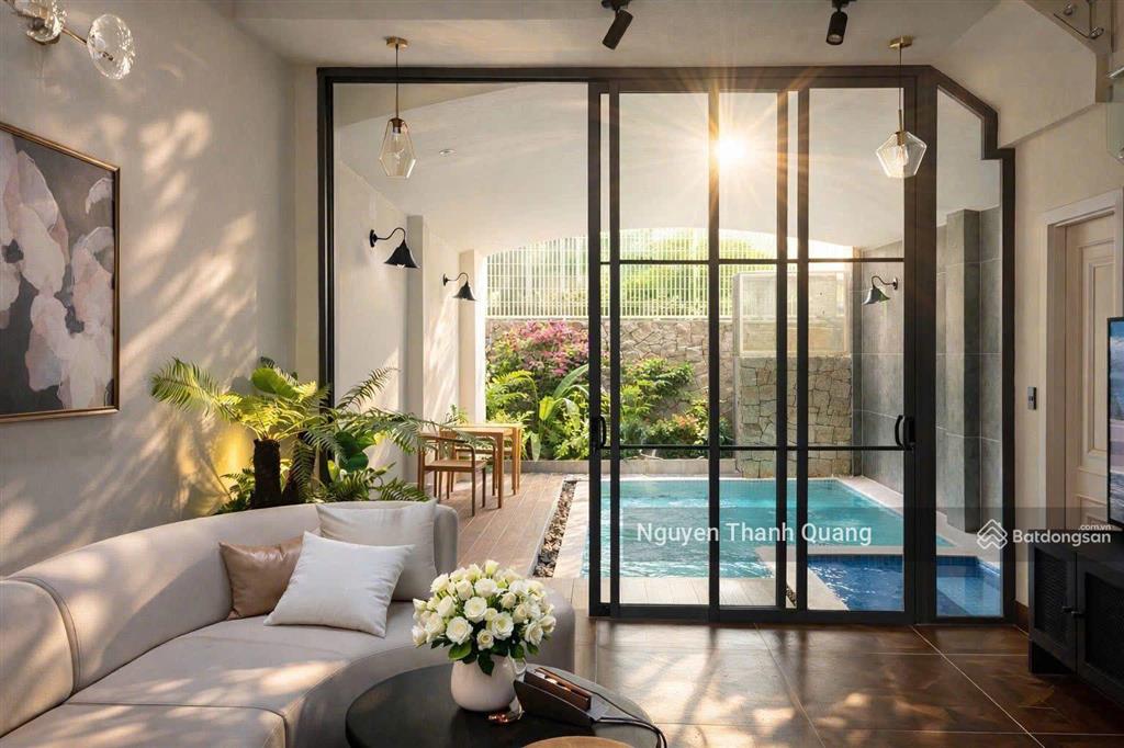 Nhà nha trang 3 tầng dòng tiền 50tr mỗi tháng có thang máy hồ bơi 4 phòng ngủ 5 vệ sinh 13,950 tỷ