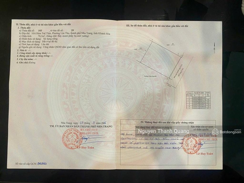 Nhà cấp 4 cũ phố tây nha trang cách biển 500m chiểu ngang giá trị 7,2m giá tốt 9 tỷ