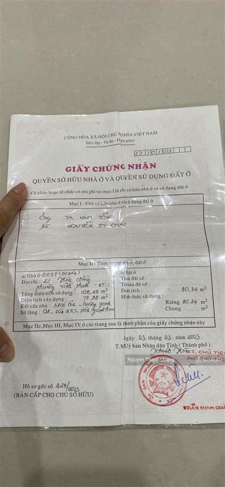 Nhà mặt ngang 7,05m đường kinh doanh ngay biển hòn chồng nha trang