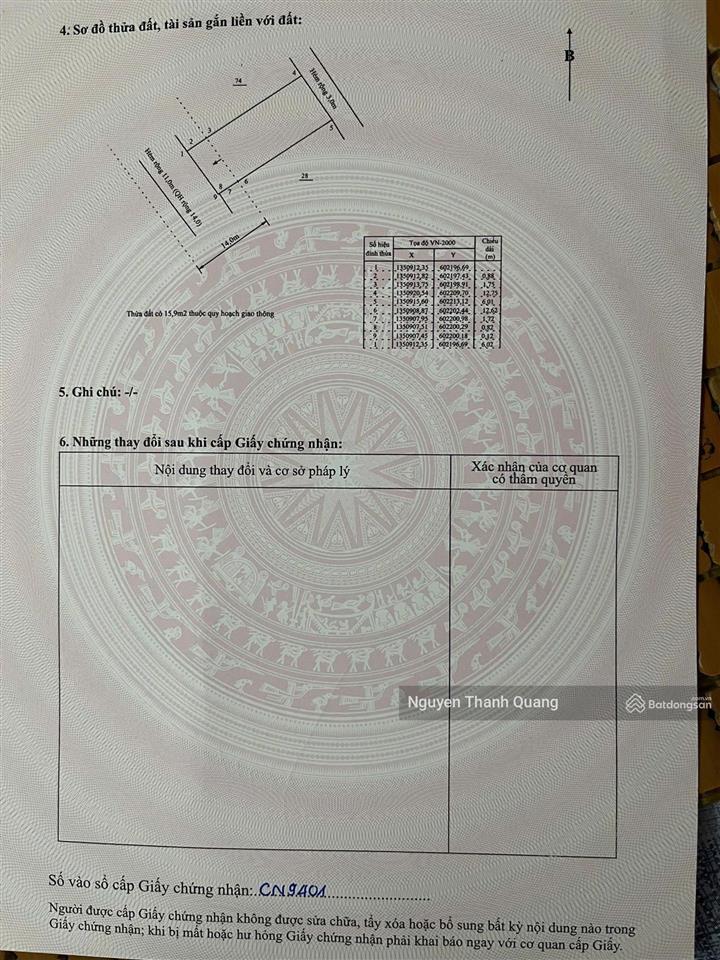 Lô đất quá đẹp xây tự do gần biển tttp nha trang 92,1m² ngang 6,02m 5,9 tỷ