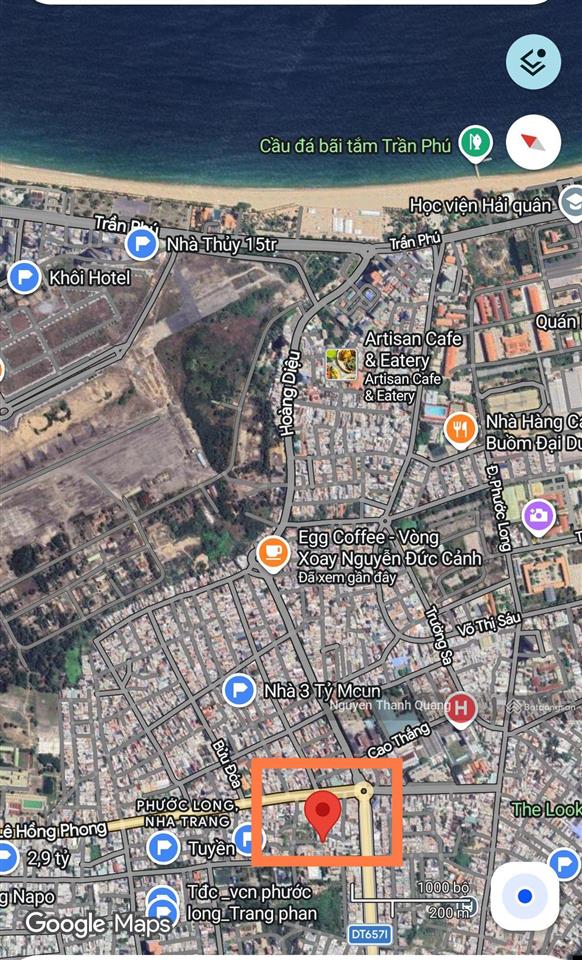 Lô đất quá đẹp xây tự do gần biển tttp nha trang 92,1m² ngang 6,02m 5,9 tỷ
