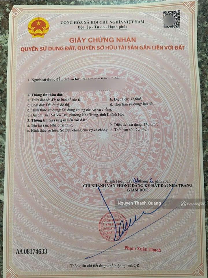 Nhà thiết kế đẹp nha trang mặt đường vùng lõi trung tâm 9,790 tỷ