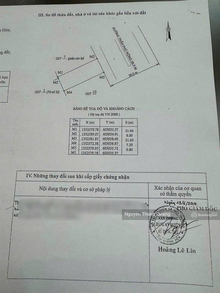 Bán khách sạn 15 tầng mặt tiền trần phú, nha trang  sát trục 86 trần phú