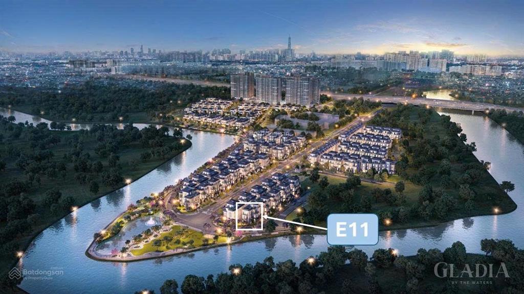 Biệt thự đơn lập mặt tiền giáp sông e11 độc bản khẳng định vị thế chủ nhân