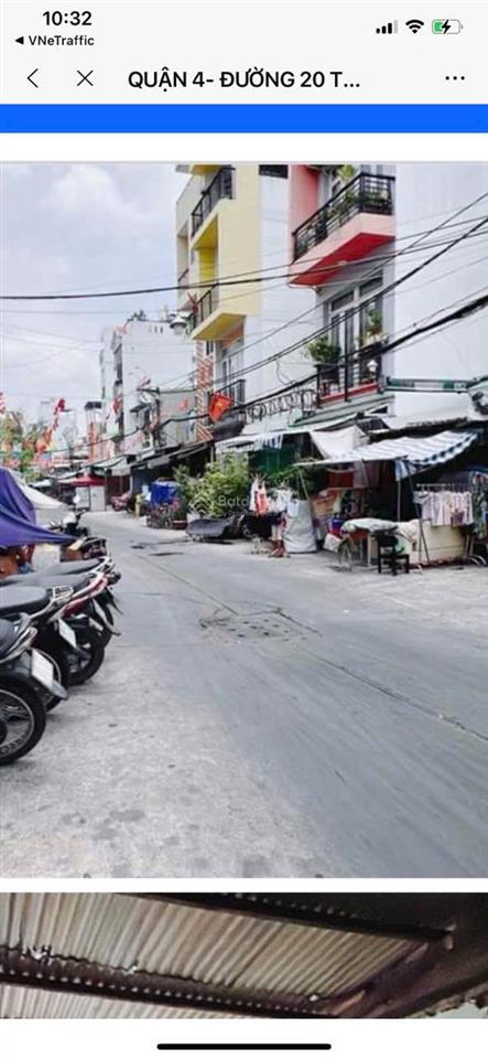 Quận 4  nhà lô khu 20 thước hoàng diệu, 21,7m2, 2 tầng  4,2 tỷ
