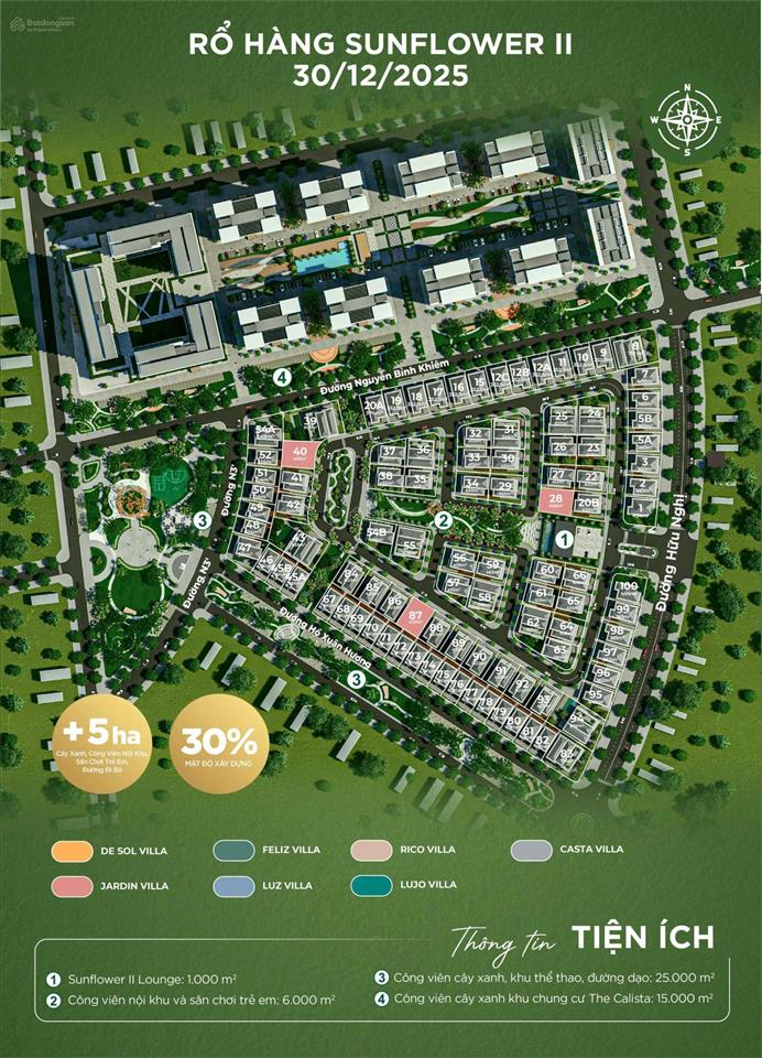 Bán biệt thự sunflower 2 villa, phường hòa phú, thành phố thủ dầu một, bình dương