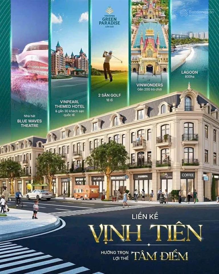 Bán căn liên kế vịnh tiên  vinhomes green paradise cần giờ