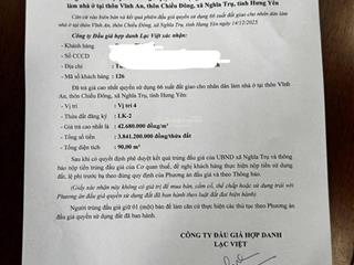 Bán gấp đất tại thôn chiều đông, vĩnh khúc, văn giang, hưng yên, 90m2, giá thỏa thuận