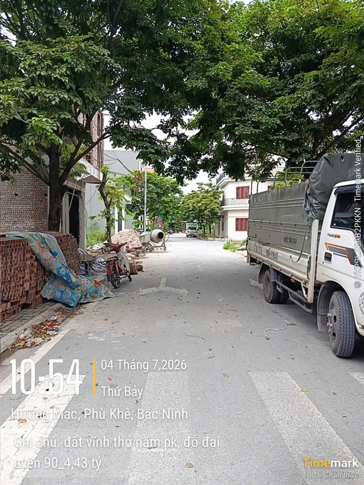 Đỗ Đại Uyên - Bắc Ninh Nhỉnh 4.x tỷ phân lô 90m2 Mt 4,5m sâu 20m đường trước nhà 8m vỉa