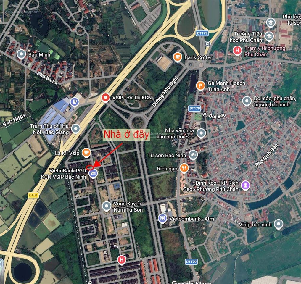 18 triệu /m2 vuông nhà phố rộng rãi, thuận tiện ở, cho thuê phòng, ngay cổng khu vsip bắc ninh